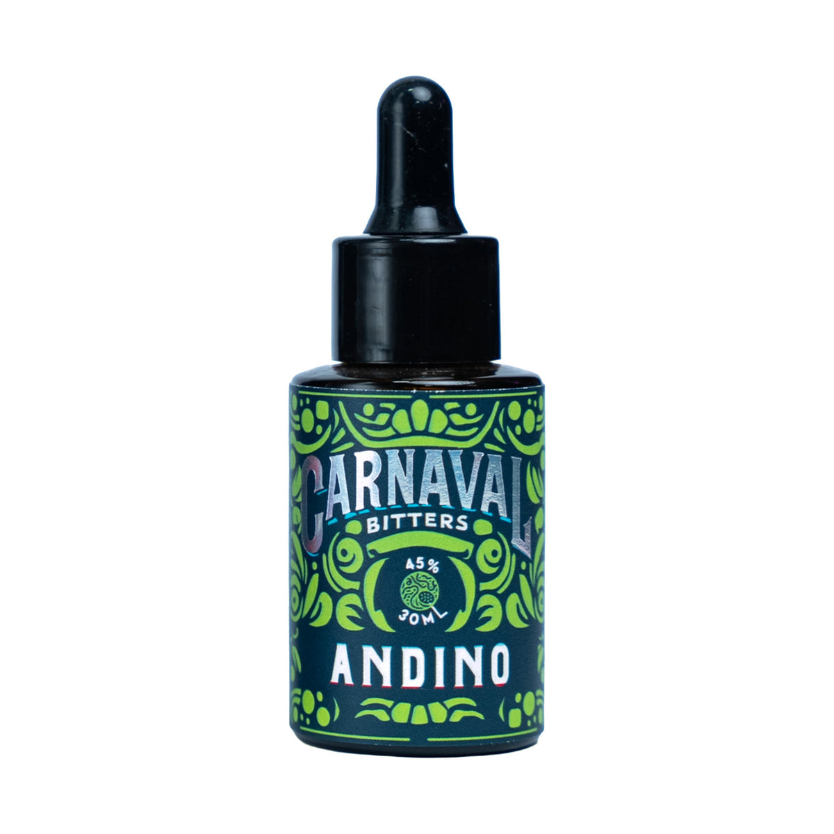 Carnaval Bitters Andino: bitter herbal y especiado con anís, boldo, muña, huacatay y yareta