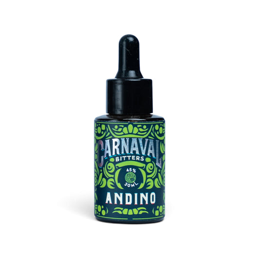 Carnaval Bitters Andino 30 ml: bíter aromático herbal y especiado con botánicos andinos