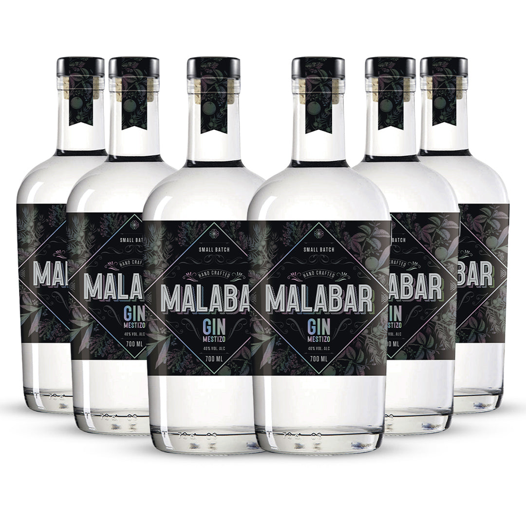 6 Botellas Gin Malabar