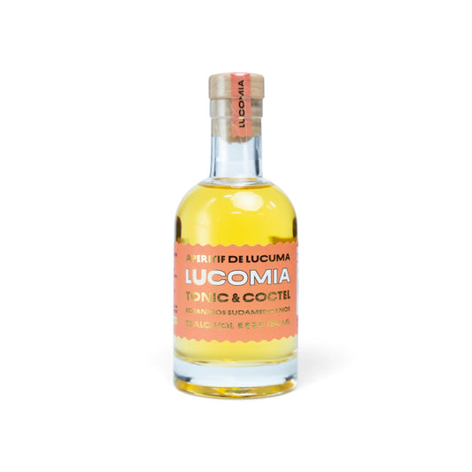 Botella Lucomía Aperitif 200 ml: aperitivo chileno de lúcuma en formato botellín