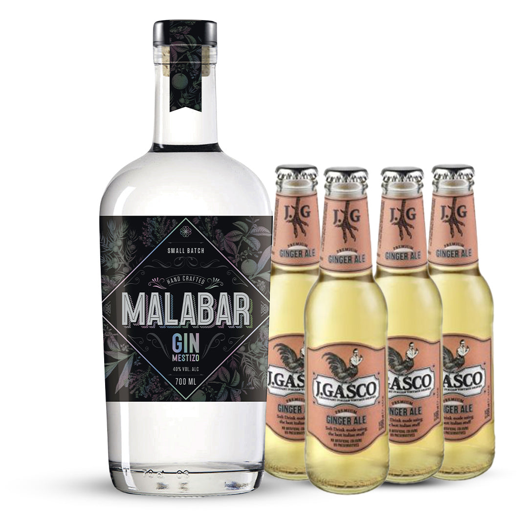 Botella Gin Malabar + Ginger Ale